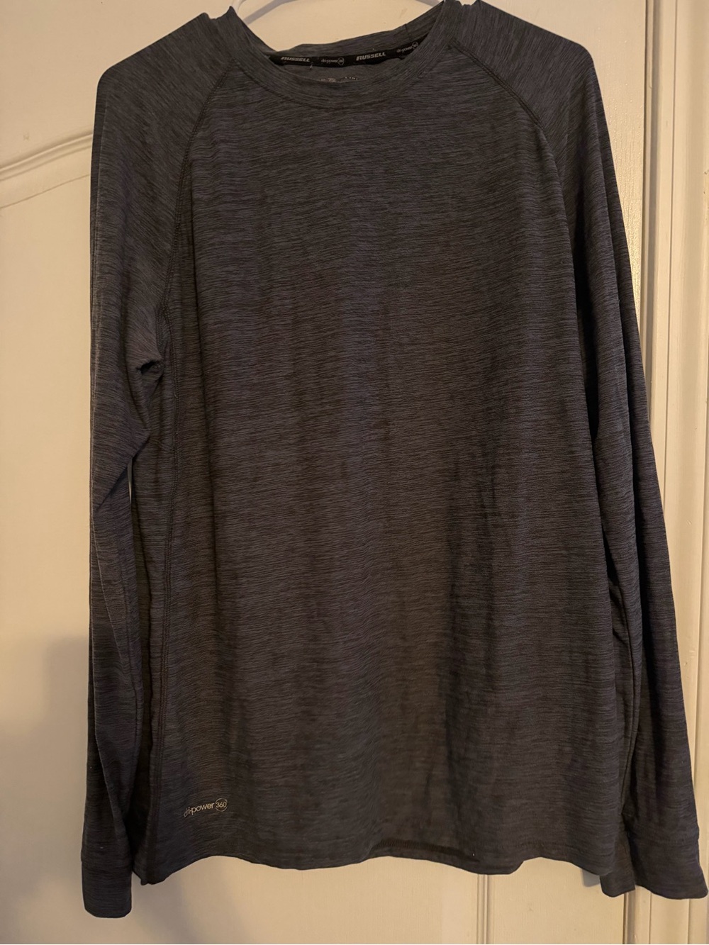 Russell Athletic Long Sleeve Crew Shirt - Charcoal